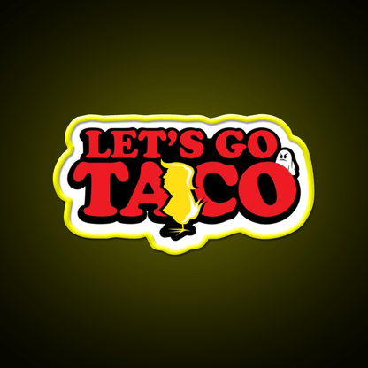 Taco Trump Always Chickens Out Taco Led Neon Sign Kitchen Sign Rgb Color - Shineneon