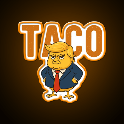 Taco Trump Always Chickens Out Taco Led Neon Sign Rgb Color - Shineneon