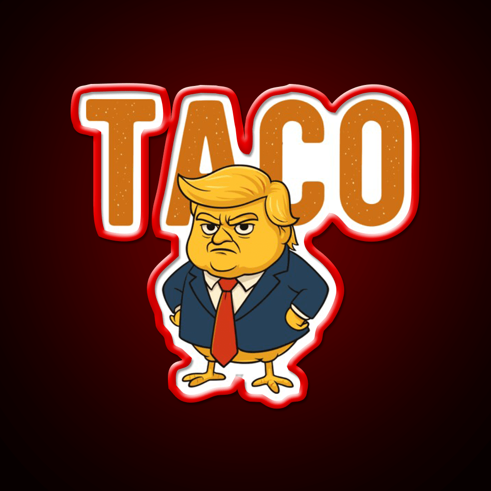 Taco Trump Always Chickens Out Taco Led Neon Sign Rgb Color - Shineneon