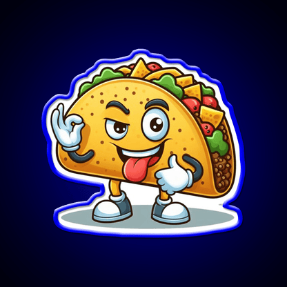 Taco Trump Lets Go Taco Funny Taco Led Neon Sign Rgb Color - Shineneon
