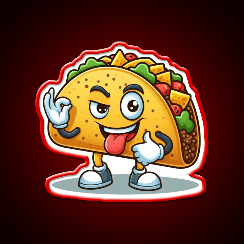 Taco Trump Lets Go Taco Funny Taco Led Neon Sign Rgb Color - Shineneon
