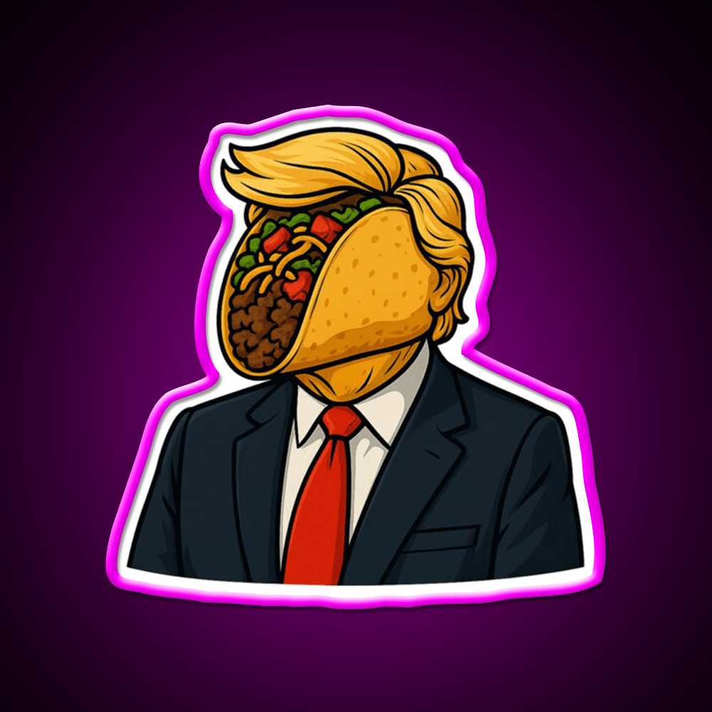 Taco Trump Taco Led Neon Sign Mexican Food Sign Rgb Color - Shineneon
