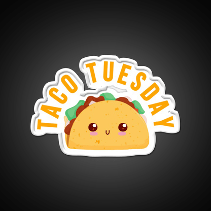 Taco Tuesday Gift Taco Lover Taco Led Neon Sign Rgb Color - Shineneon