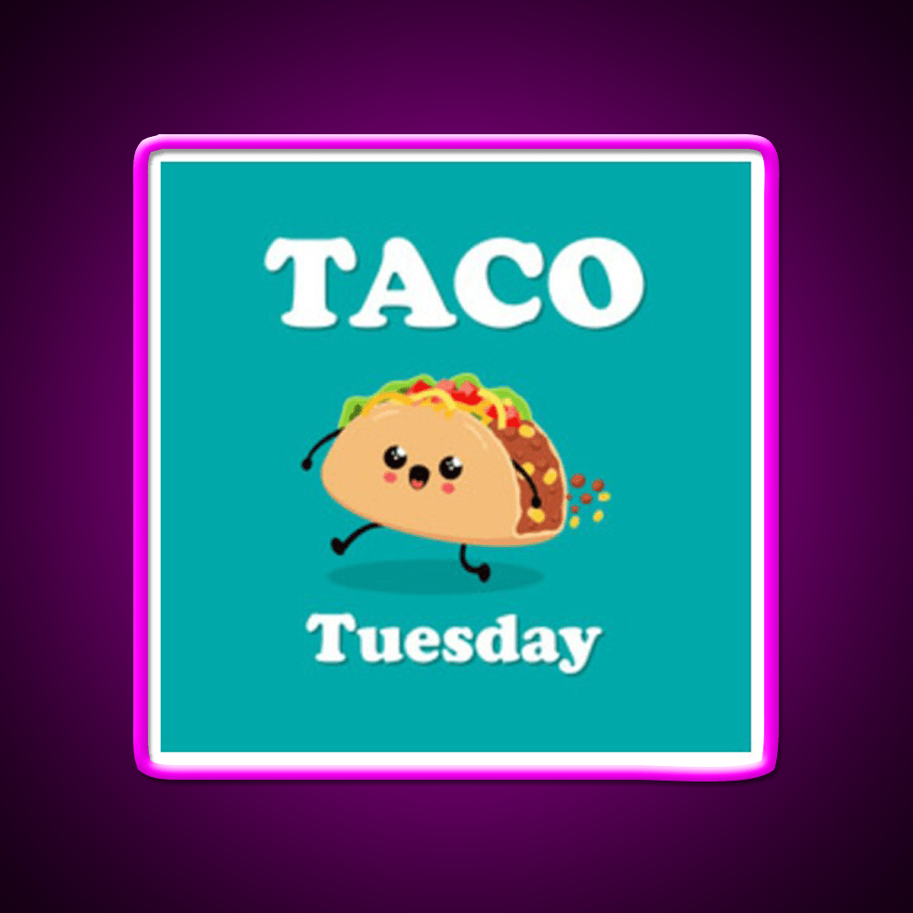 Taco Tuesday Taco Led Neon Sign Mexican Food Sign Rgb Color - Shineneon