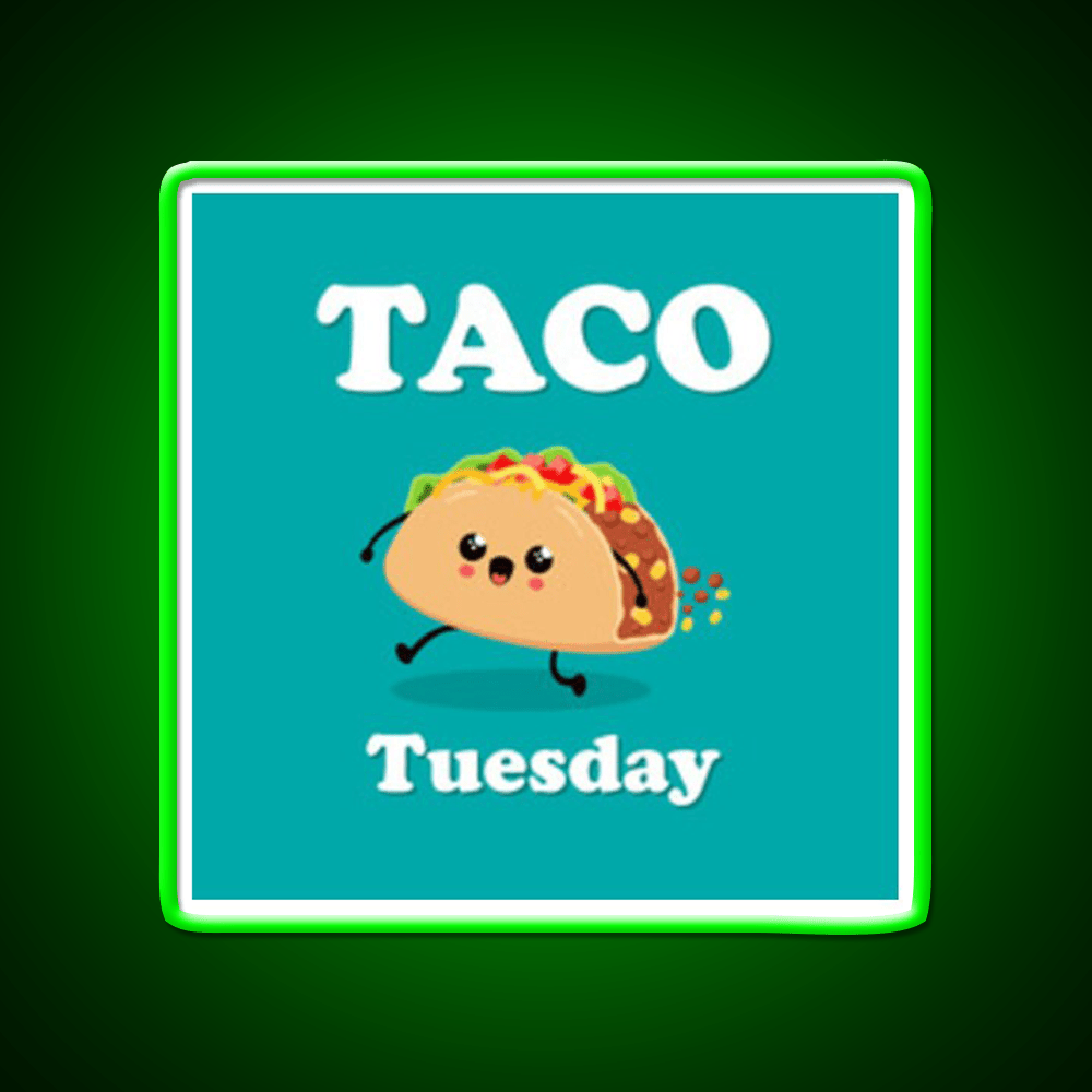 Taco Tuesday Taco Led Neon Sign Mexican Food Sign Rgb Color - Shineneon