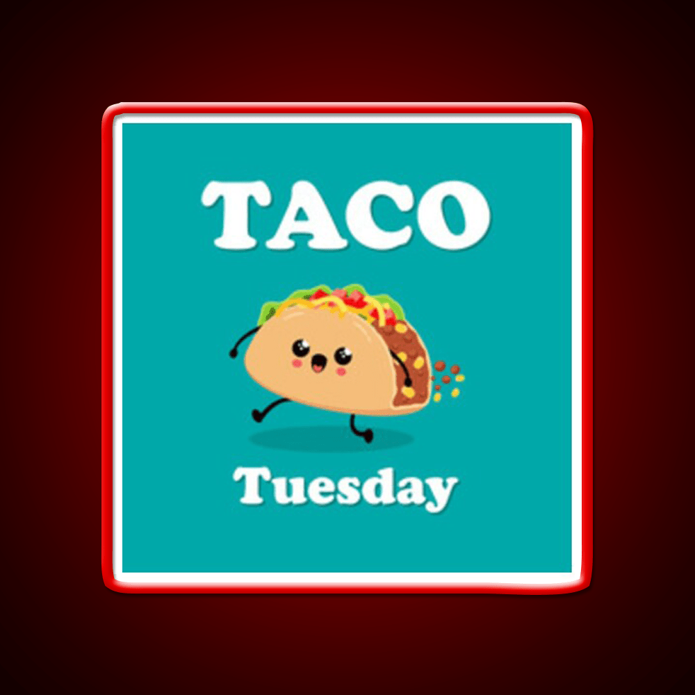 Taco Tuesday Taco Led Neon Sign Mexican Food Sign Rgb Color - Shineneon