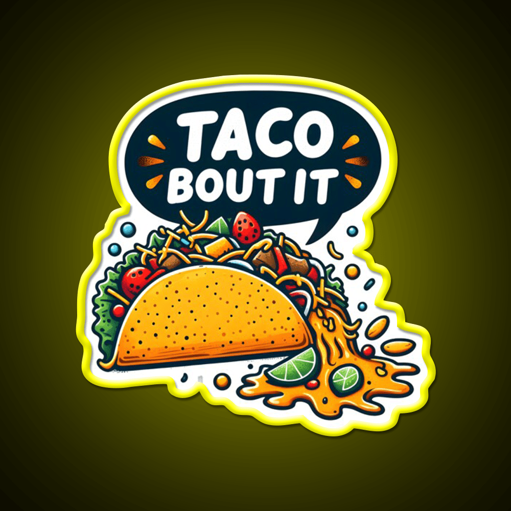 Taco Tuesday Taco Lover Fast Food Led Neon Sign For Burger Place Rgb Color - Shineneon