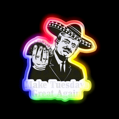Taco Tuesdays Are Great Taco Led Neon Sign Mexican Food Sign Rgb Color - LED neon sign close-up detail