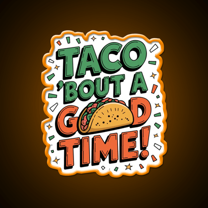 Taco With A Funny Inscription Taco Led Neon Sign Rgb Color - Shineneon