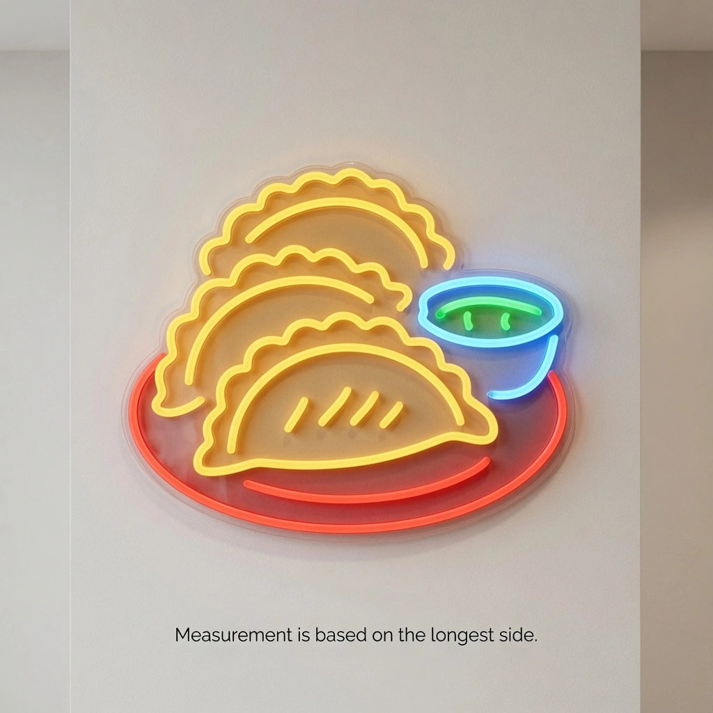 Tacos And A Bowl Wall Decor LED Neon Sign - 04 Size Image
