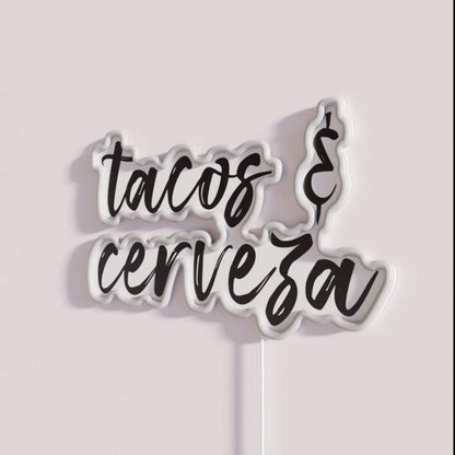 Tacos And Cerveza Rgb Led Neon Sign - Shineneon