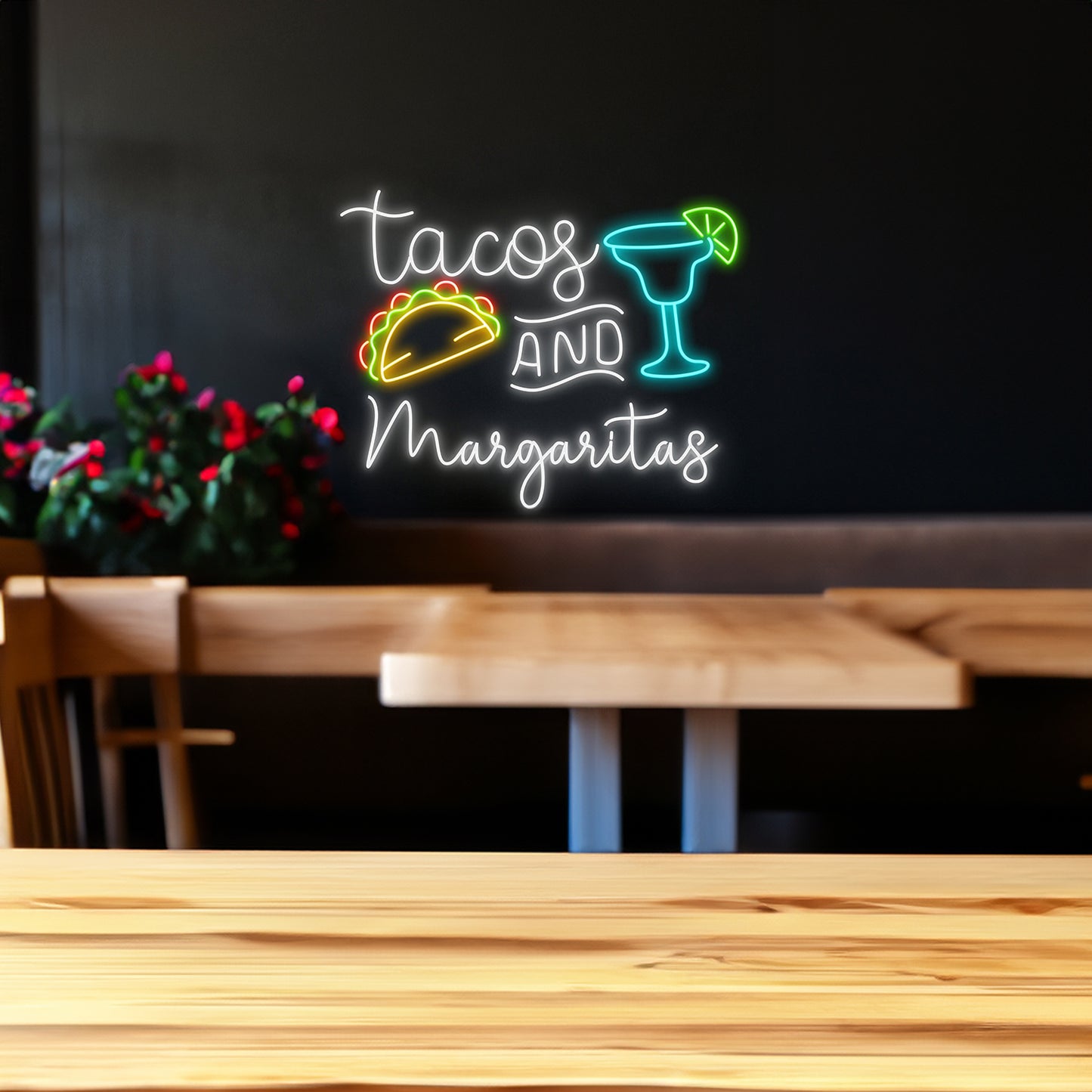 Tacos And Margaritas Neon Sign