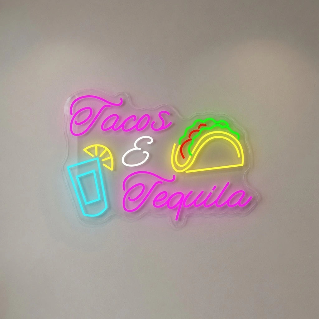 Tacos And Tequila LED Neon Sign - 04 Size Image