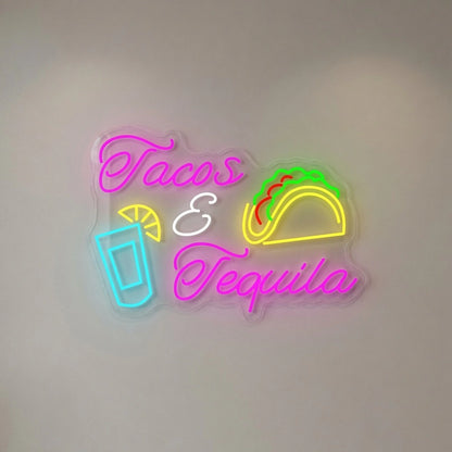 Tacos And Tequila LED Neon Sign - 04 Size Image