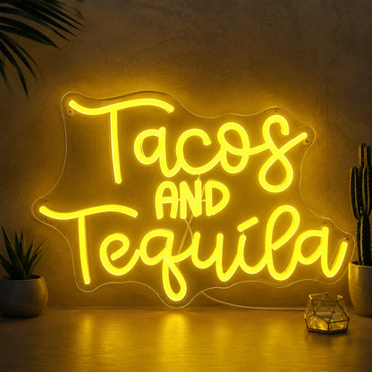 Tacos And Tequila Neon Sign LED Neon Sign high-converting product image