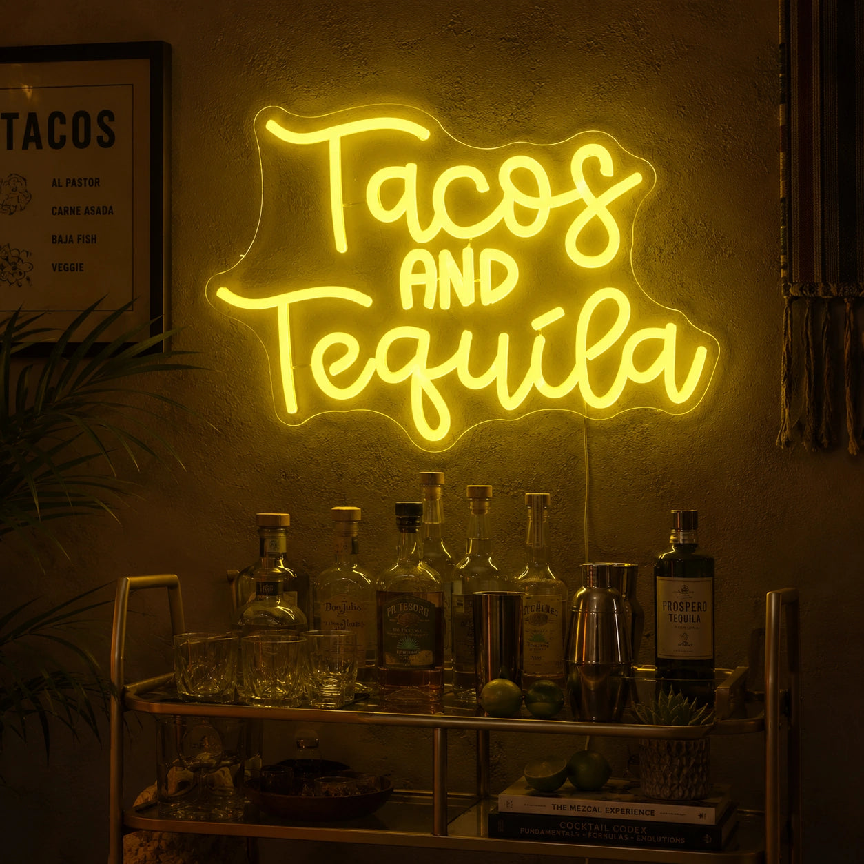 Tacos And Tequila Neon Sign LED Neon Sign real lifestyle scene