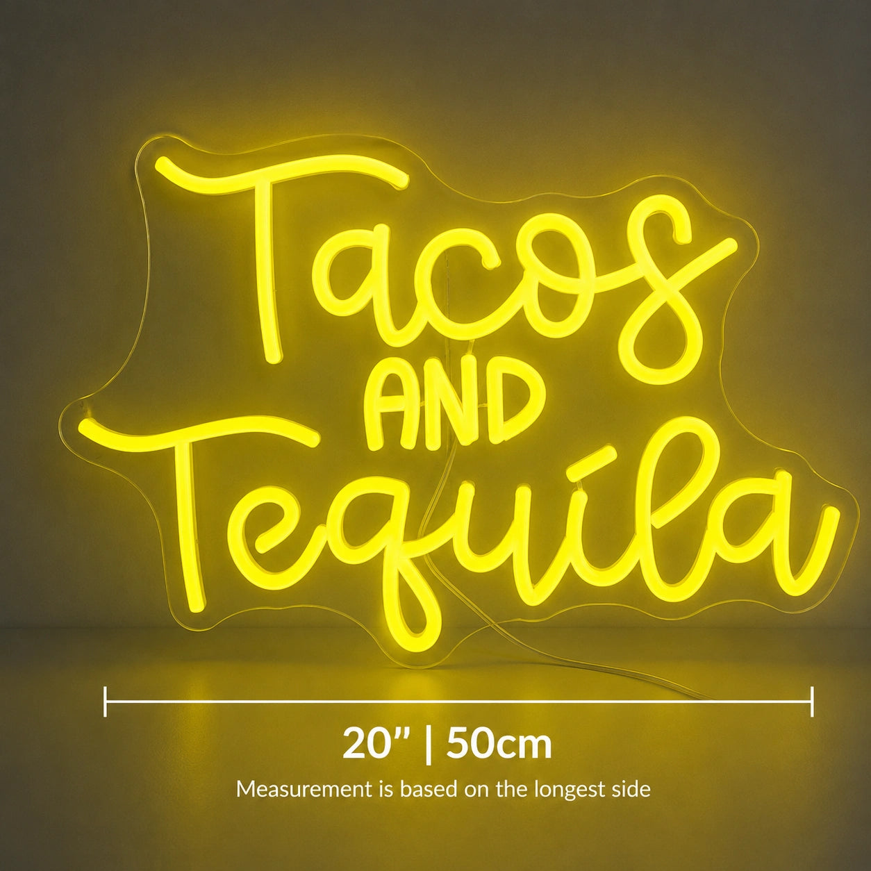 Tacos And Tequila Neon Sign LED Neon Sign size image