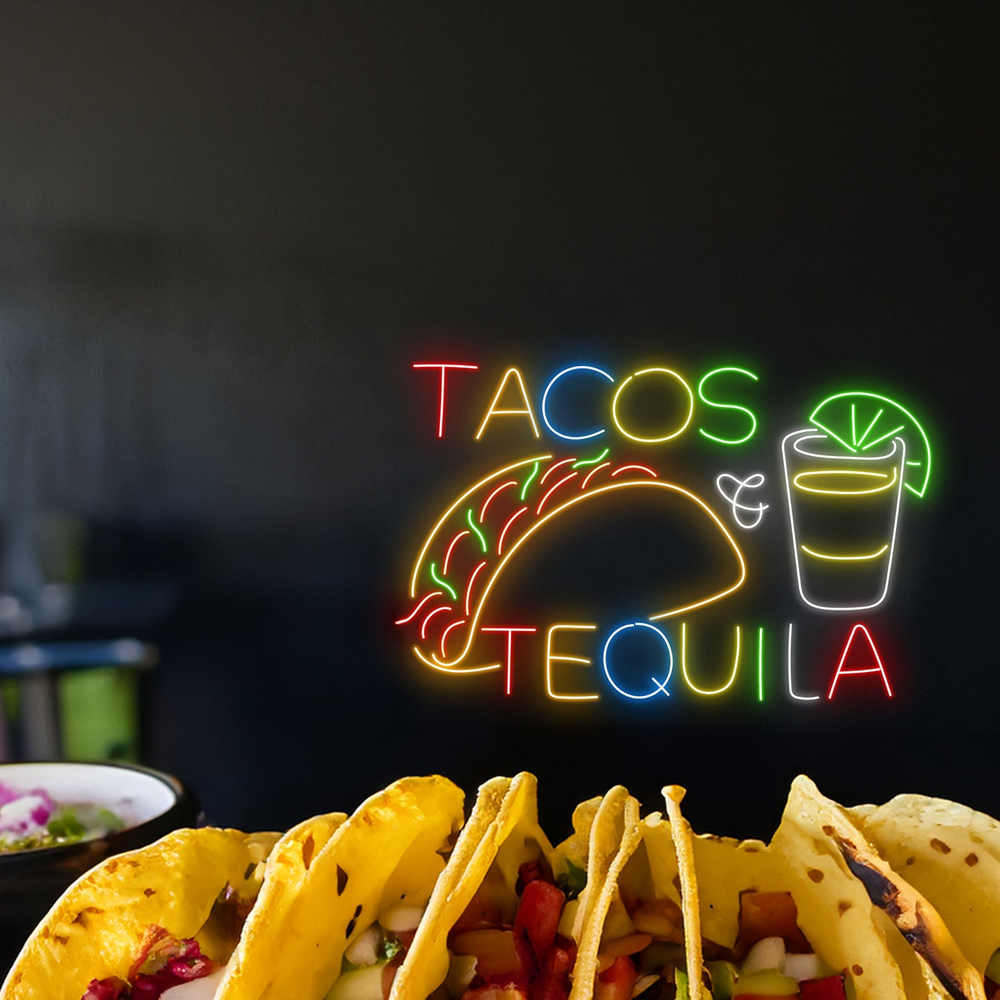 Tacos And Tequila Neon Sign