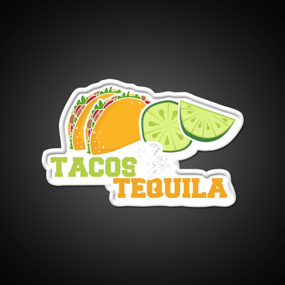 Tacos And Tequila Party Drink Tequila Led Neon Sign Bar Led Sign Rgb Color - Shineneon