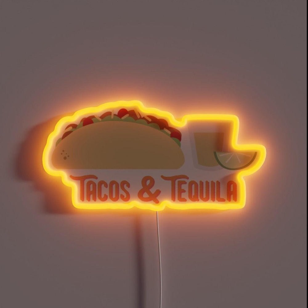 Tacos And Tequila Rgb Led Neon Sign - Shineneon
