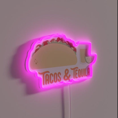 Tacos And Tequila Rgb Led Neon Sign - Shineneon