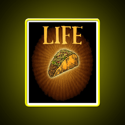 Tacos Are Life Taco Led Neon Sign Mexican Food Sign Rgb Color - Shineneon