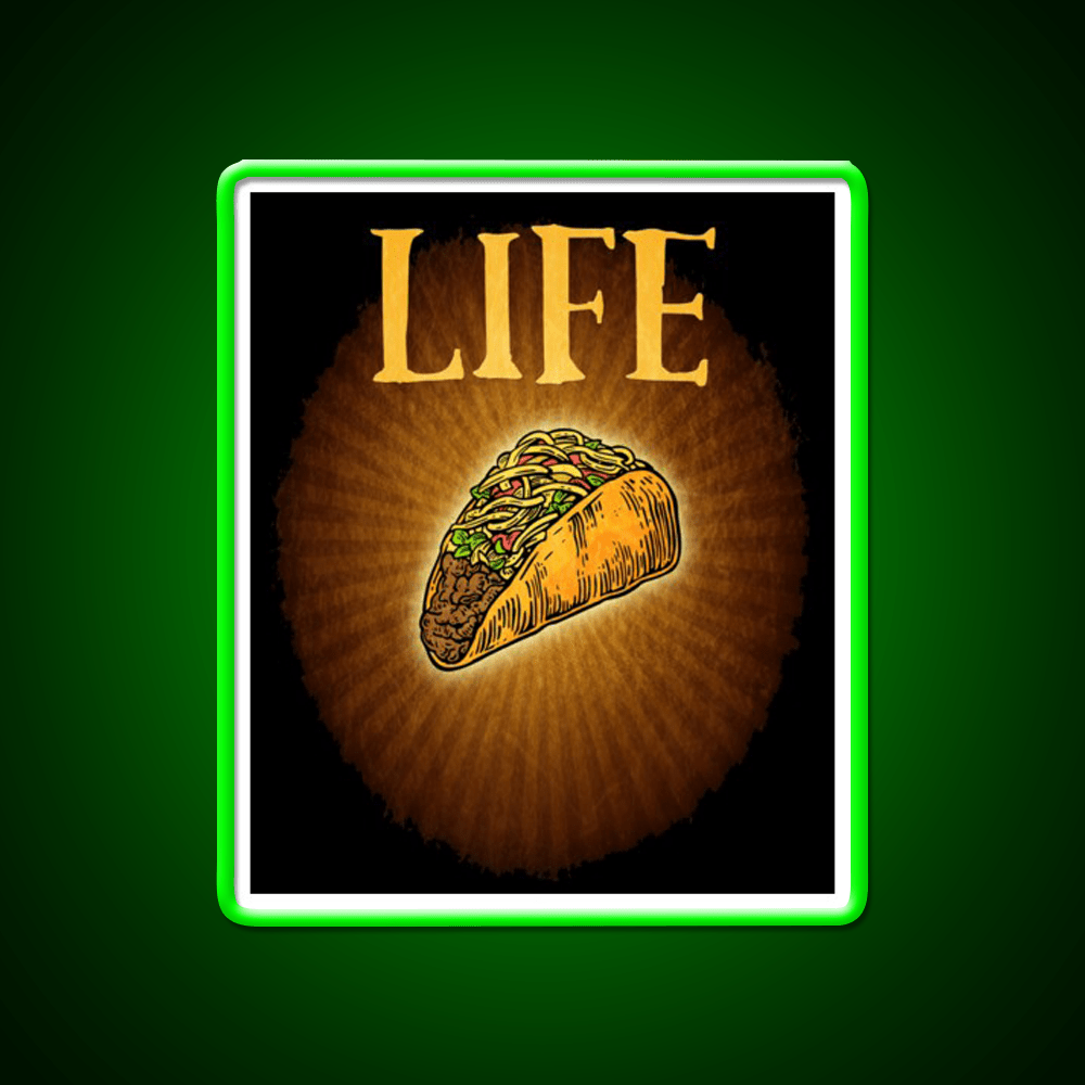 Tacos Are Life Taco Led Neon Sign Mexican Food Sign Rgb Color - Shineneon