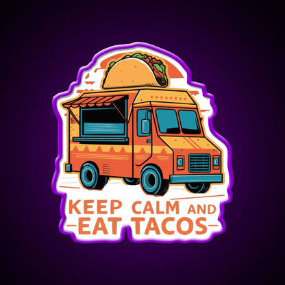 Tacos Car Taco Led Neon Sign Mexican Food Sign Rgb Color - Shineneon