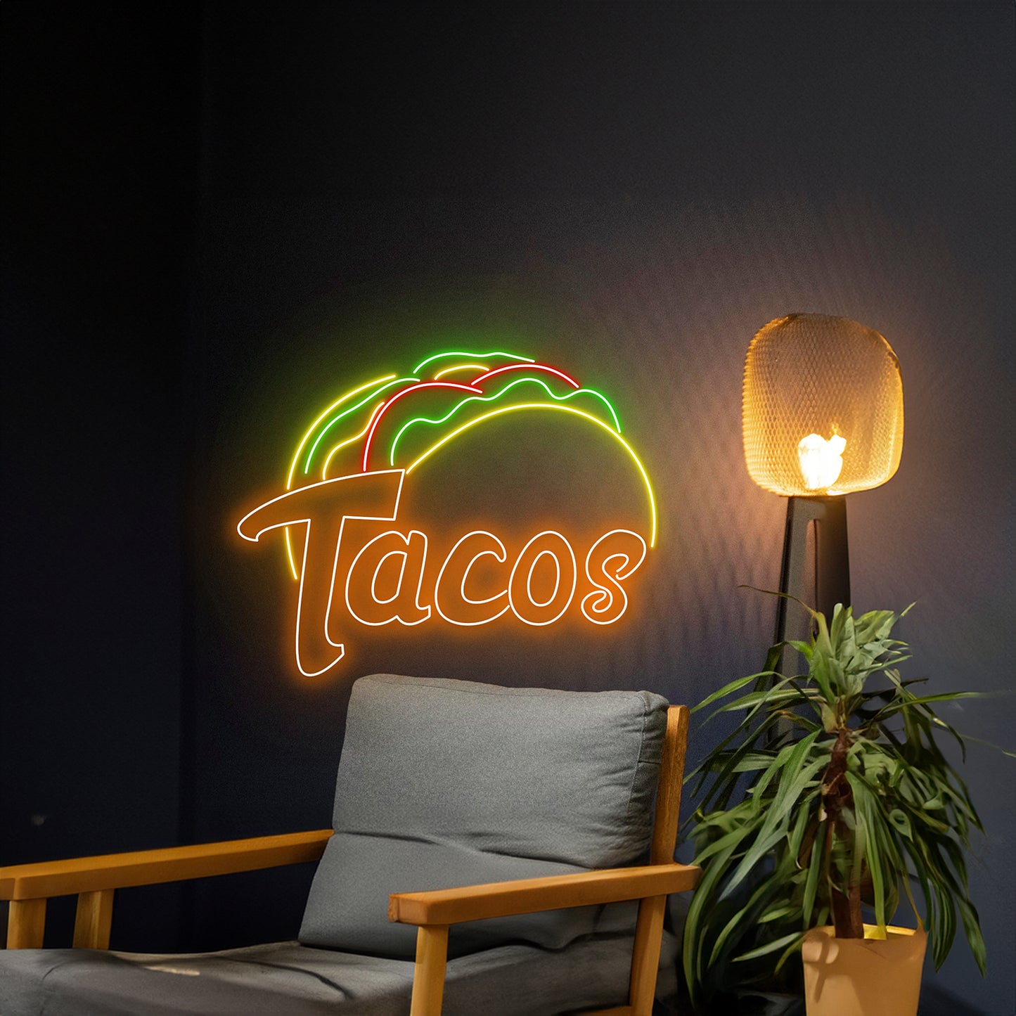 Tacos Led Lights, Taco Neon Lights Restaurant Sign