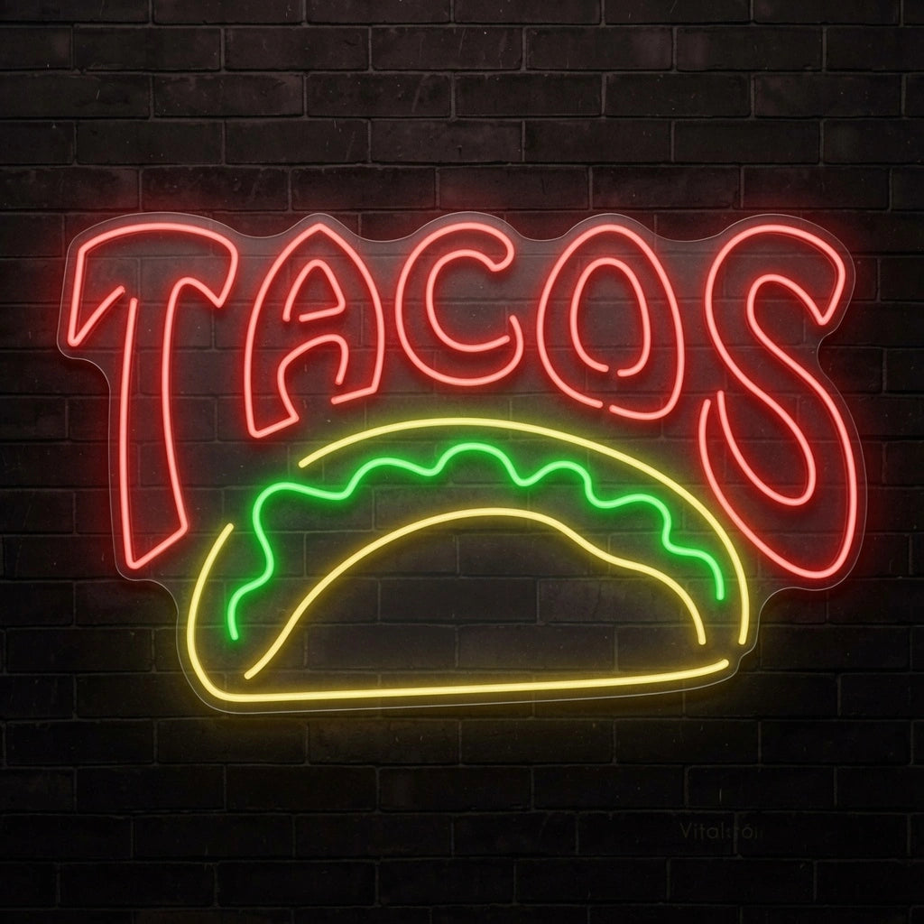 Tacos LED Neon Sign - 01 Original Product Image