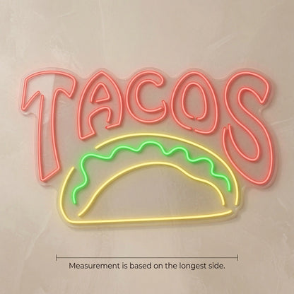 Tacos LED Neon Sign - 04 Size Image