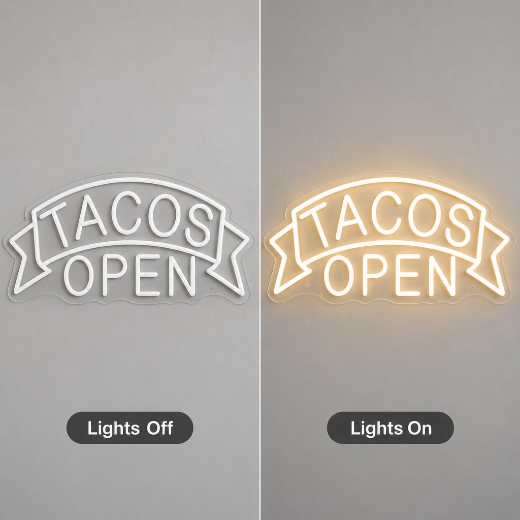Tacos Open LED Neon Sign - Shineneon