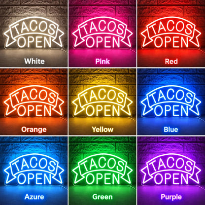 Tacos Open LED Neon Sign - Shineneon
