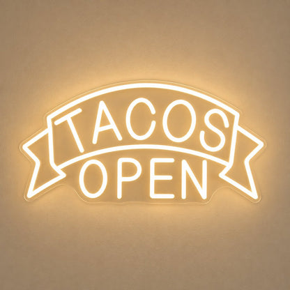Tacos Open LED Neon Sign - Shineneon