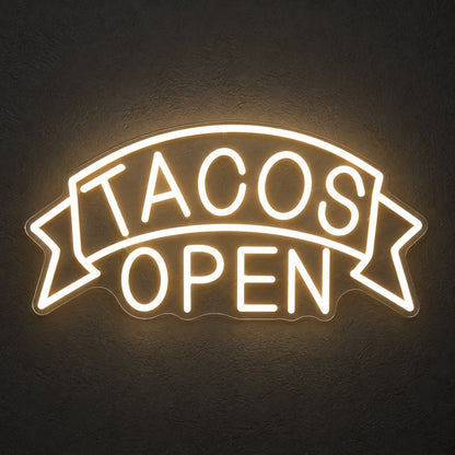 Tacos Open LED Neon Sign - Shineneon