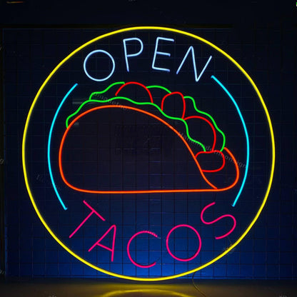 Tacos Open Led Neon Sign Tacos Lover Gift | Shineneon