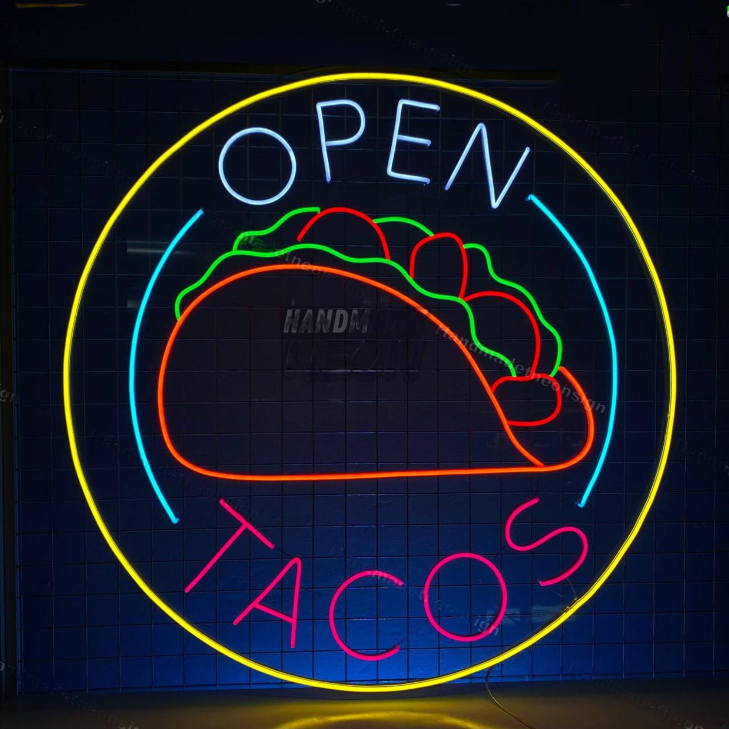 Tacos Open Led Neon Sign Tacos Lover Gift | Shineneon