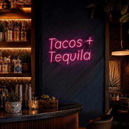 Tacos + Tequila LED Neon Sign - Shineneon