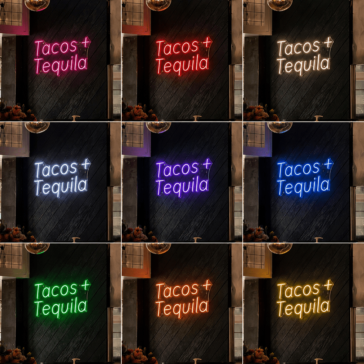 Tacos + Tequila LED Neon Sign - Shineneon