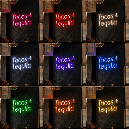 Tacos + Tequila LED Neon Sign - Shineneon