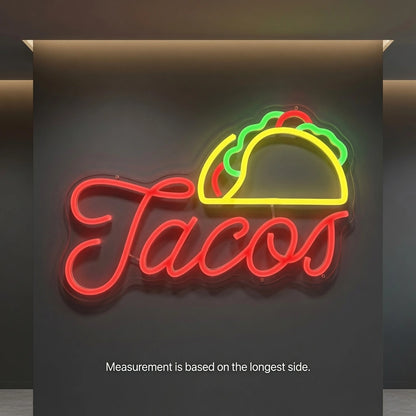 Tacos Wall Decor LED Neon Sign - 04 Size Image