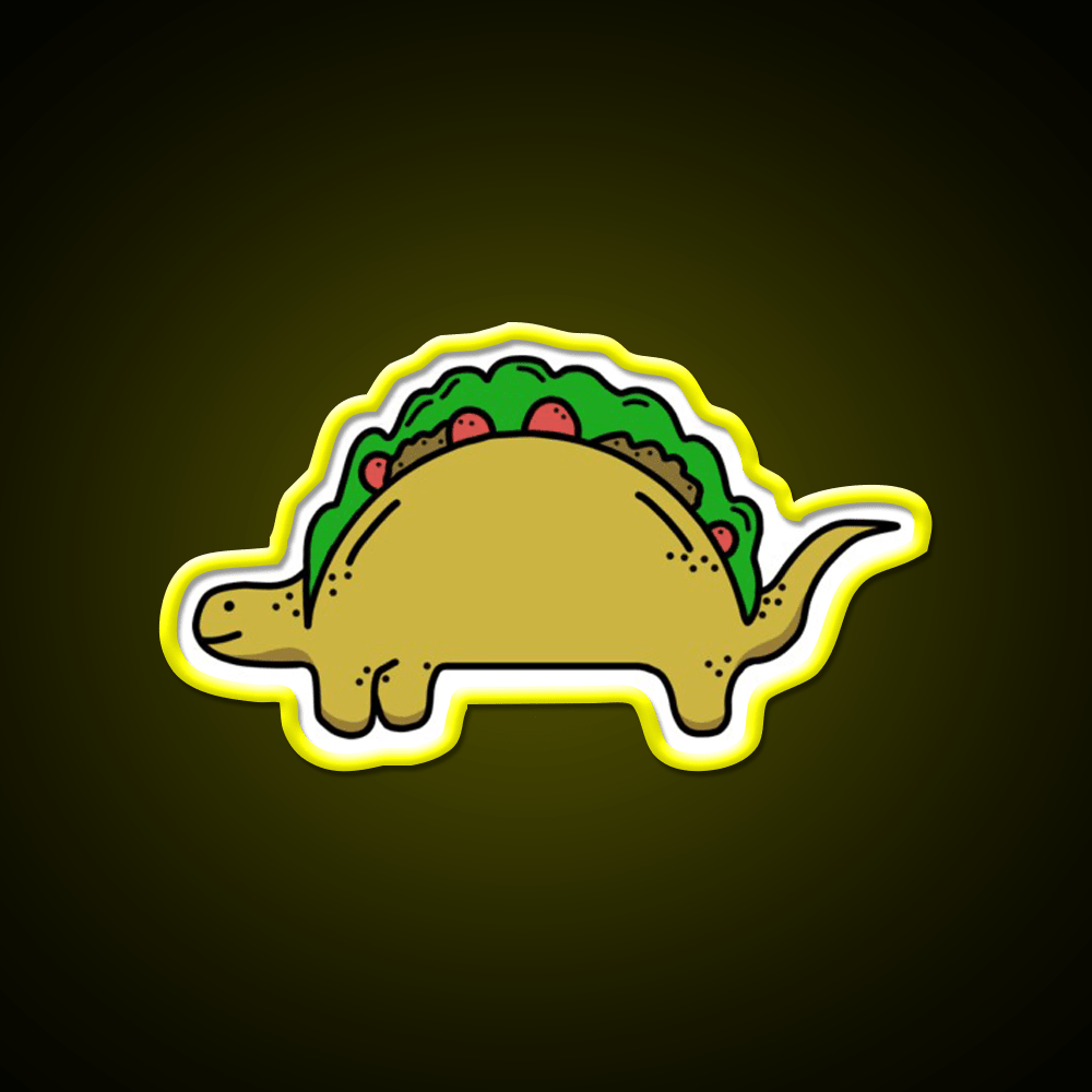 Tacosaurus Taco Led Neon Sign Mexican Food Sign Rgb Color - Shineneon