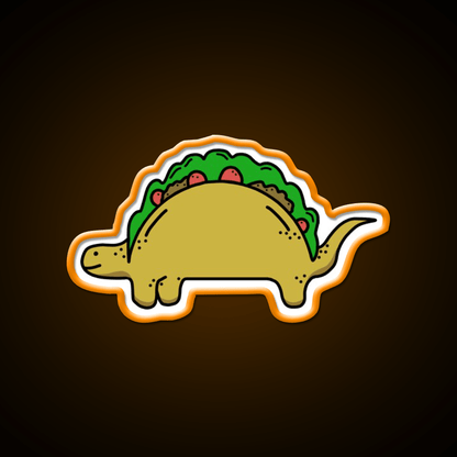 Tacosaurus Taco Led Neon Sign Mexican Food Sign Rgb Color - Shineneon