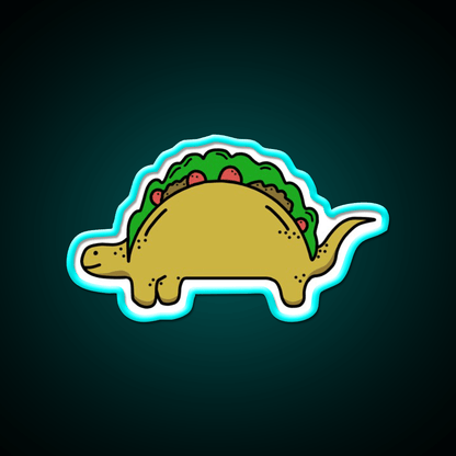 Tacosaurus Taco Led Neon Sign Mexican Food Sign Rgb Color - Shineneon
