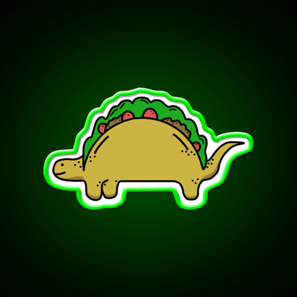 Tacosaurus Taco Led Neon Sign Mexican Food Sign Rgb Color - Shineneon