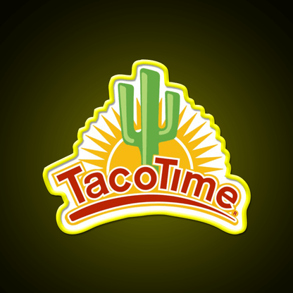 Tacotime Resto Fast Food Led Neon Sign For Burger Place Rgb Color - Shineneon
