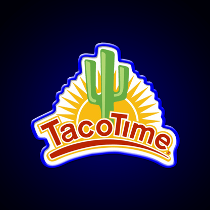 Tacotime Resto Fast Food Led Neon Sign For Burger Place Rgb Color - Shineneon