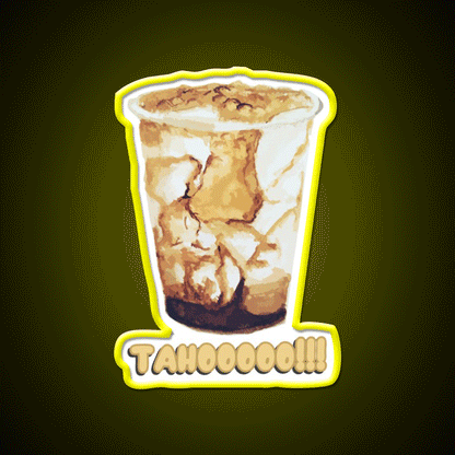 Taho Filipino Snack Food Led Neon Sign Rgb Color - Custom LED neon sign front view