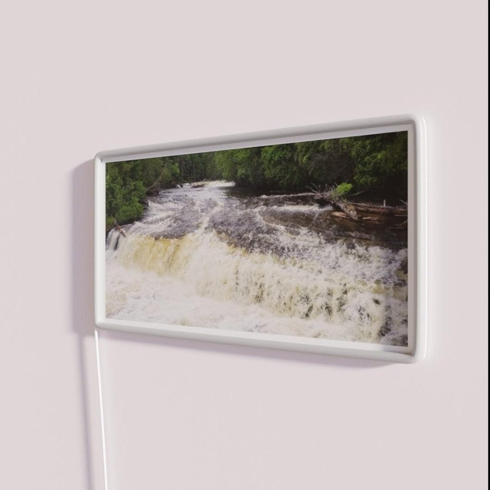 Tahquamenon Falls Lower Rgb Led Neon Sign - Shineneon