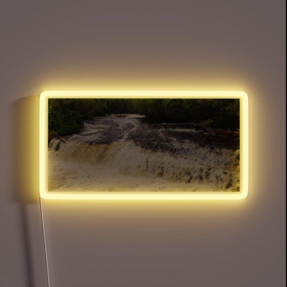 Tahquamenon Falls Lower Rgb Led Neon Sign - Shineneon